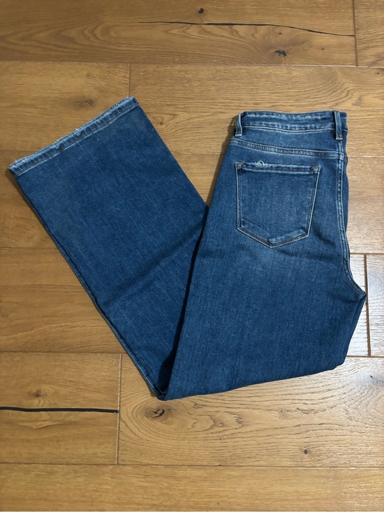 Risen Jeans Denim - Women's Medium Wash Risen Jeans – Wide Leg Denim